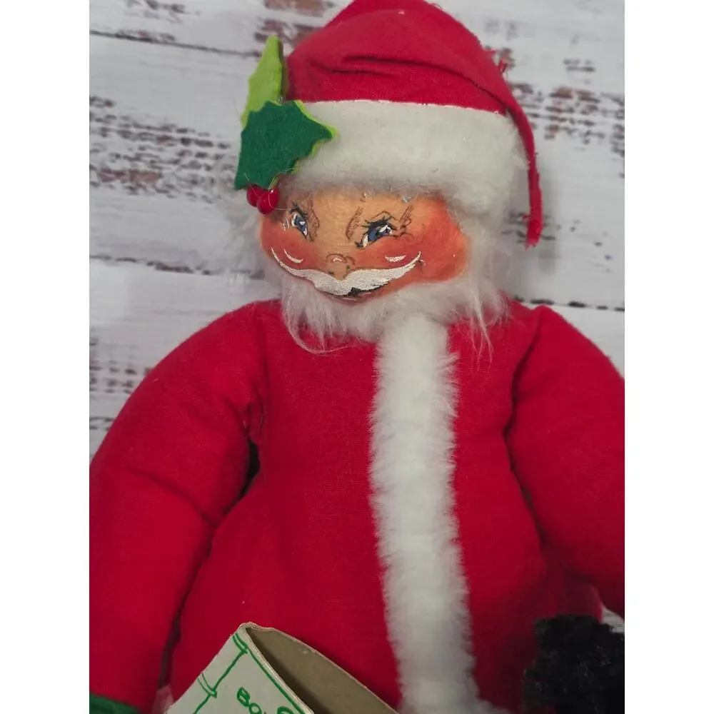 VTG USA Annalee Mobilitee Doll Santa Claus Meredith NH Christmas Figure